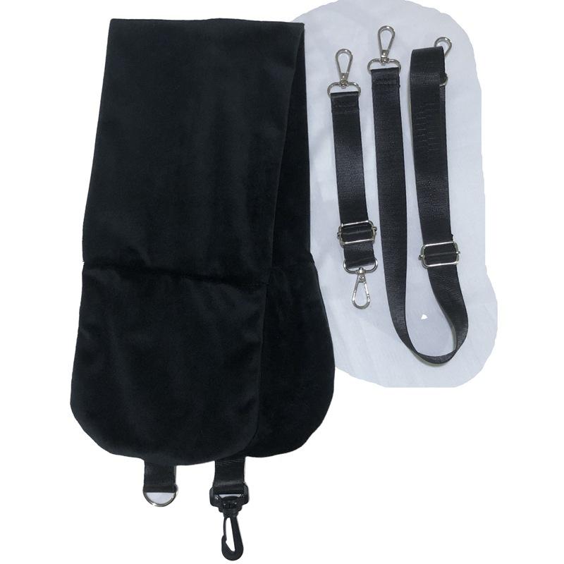 

Multifunctional U-shaped Pillowcase Storage Bag, Travel-sized Stuffed Clothing Pillowcase One Size чёрный