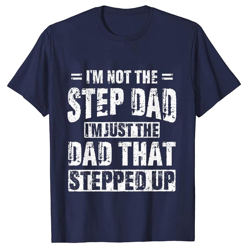 Bonus Dad Men's T-shirts Clothes Step Dad Tee Shirt Homme Birthday Tee Tshirts Short Sleeve O-neck Clothing for Men Tops