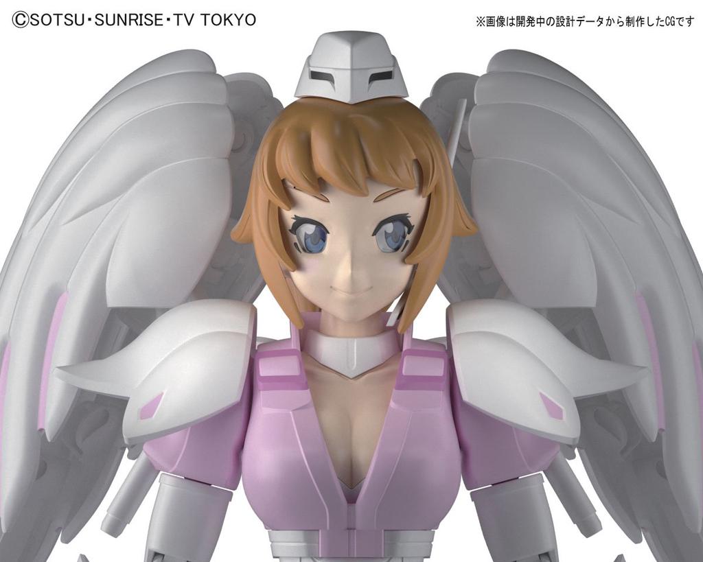HGBF Gundam Build Fighters Try Super Fumina Axis Angel Scale Plastic Model Kit Ver. 1/144 Pre-colored