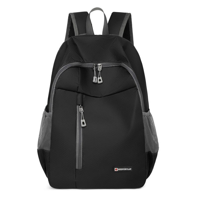 

Складные дорожные рюкзаки, водонепроницаемая сумка для альпинизма, рюкзак для верховой езды, спортивная сумка для мужчин и женщин one size чёрный