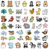 100PCS Cute Mix Animals Graffiti Stickers DIY Laptop Phone Guitar Notebook Suitcase Cup Waterproof Cartoon Sticker Kids Toy