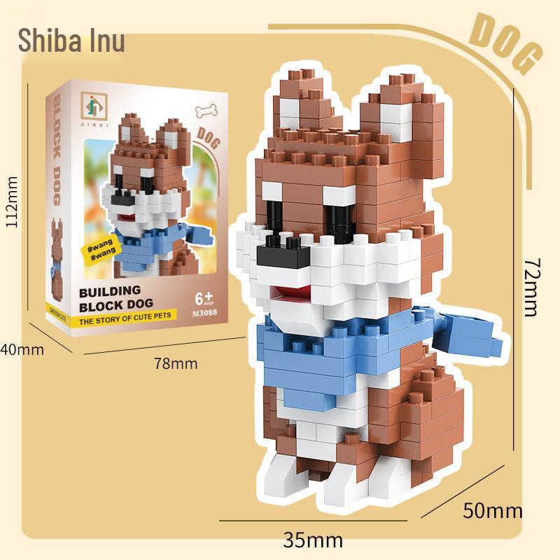 Puppy Cute Dog Series Compatible with LEGO Micro Bricks - Building Blocks Toy for Kids