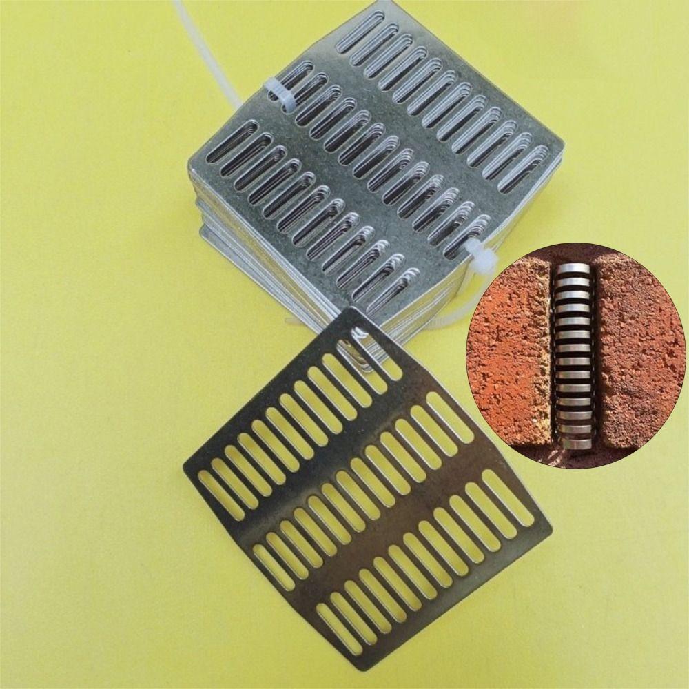 5pcs/set Stainless Steel Weep Hole Vent Covers Brick Wall Floor Drain Mat  Outdoor Use