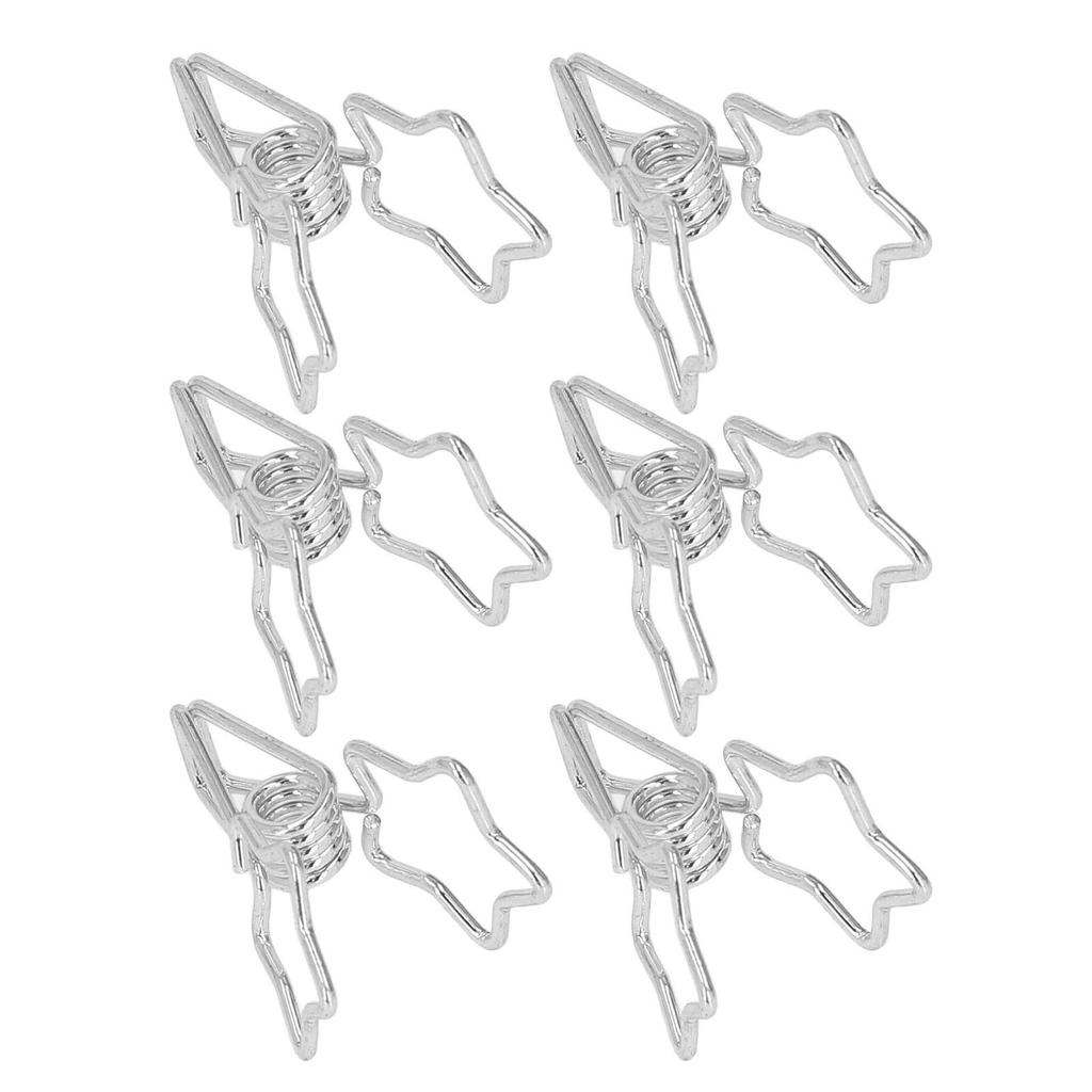 100Pcs Star   Clips Hollow Out Cartoon   Strong Clamping Sturdy Small Paper Clips for Documents Clothes Papers