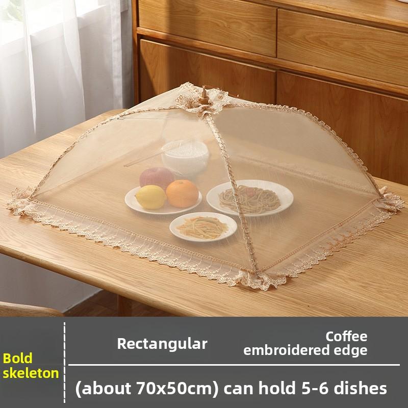 Multifunctional Household Kitchen Lace Vegetable Cover Food Cover Vegetable Cover Folding Dining Table Vegetable Cover Mesh Vegetable Cover