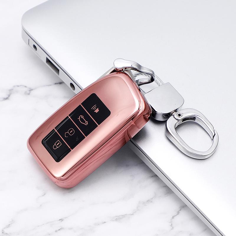 For Lexus NX 200 NX300H RX350 450H ES350 ES 300h TPU Car Remote Key Case Cover Fob Bag Shell Holder Keychain Protector