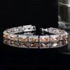 Hand Jewelry, Platinum Plated Zircon Bracelet Bracelet