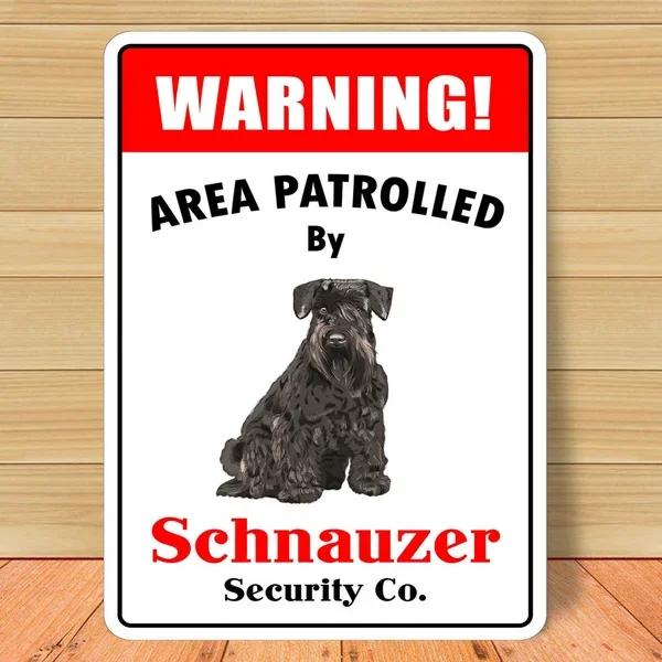 Warning Area Patrolled by Australian Shepherd Retro Vintage Tin Sign Bar Pub Home Metal Poster Wall Art Decor Poster tin sign