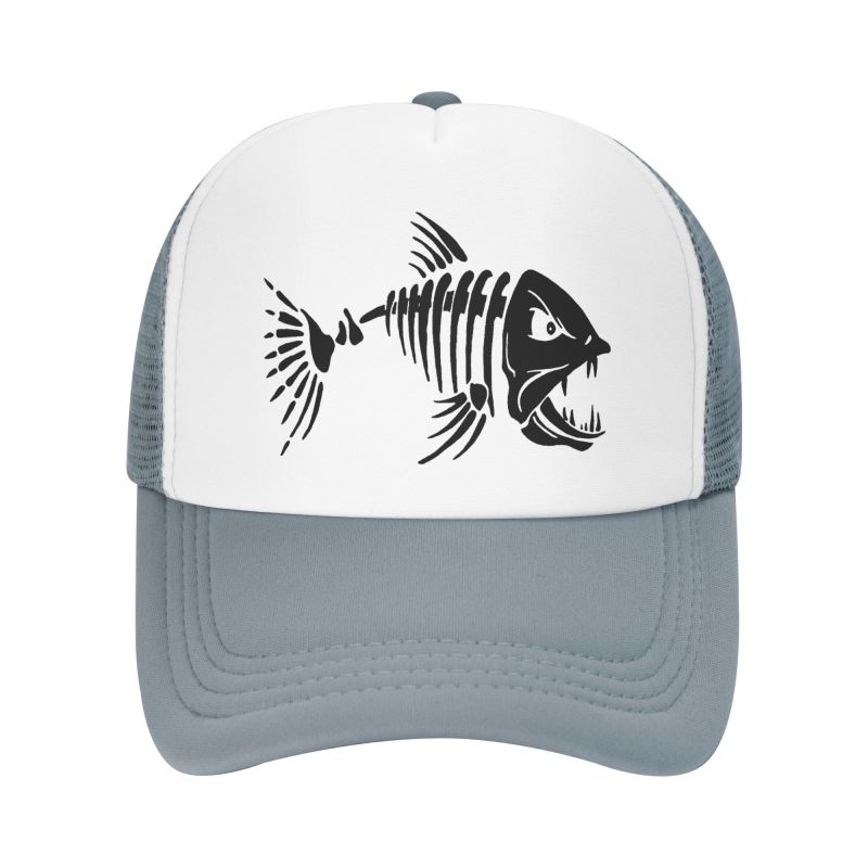 Ben Fisk Grafiskt Tryck Nät Baseballkeps Unisex Snapback Hatt Sommar Utomhus Andningsbar Casual Solskyddskepsar Truckerkeps
