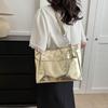 Multi-position Simple Shoulder Bag Zipper Women Handbag Casual PU Leather Tote Bag  Shopping