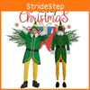 Christmas Cosplay Elf Costume Suit Green Clothes Holiday Decoration Performance