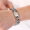 Men's Hip Hop Stainless Steel Cuban Link Bracelets Classic 16MM Width Vacuum Plated Chunky Chain Bracelet for Man Never Fade