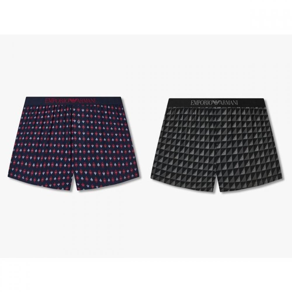 

Emporio Armani Men S Logo Patterned Cotton trunkS 2pcS Set 0815312094 0815312096 XL(110)