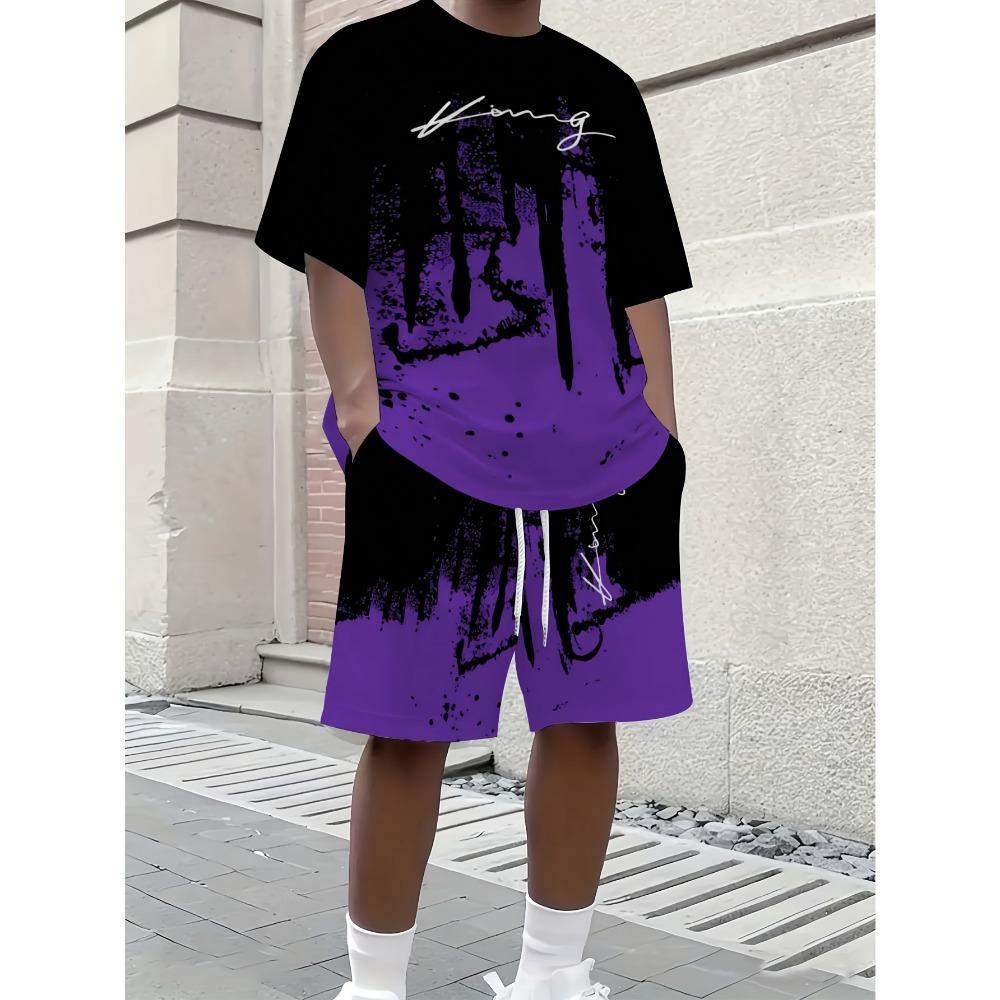Leisure Sports Set Breathable Outdoor Leisure Men s Set 2XS
