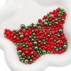 ABS Non-Porous Pearl-Plated Colored Round Beads for DIY Crafts and Fashion Accessories