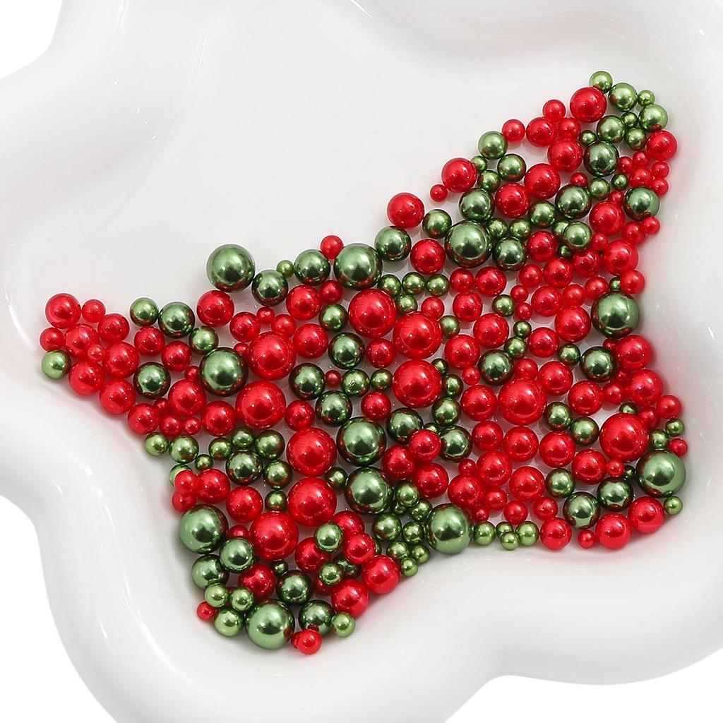 ABS Non-Porous Pearl-Plated Colored Round Beads for DIY Crafts and Fashion Accessories