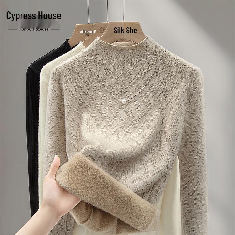 

Sibaishe Women s Slim Fit Mock Neck Knit Top XL