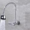360° Rotating Folding Faucet 2 Modes Kitchen Sink Faucet Wall-Mounted Water Faucet  Laundry Sink