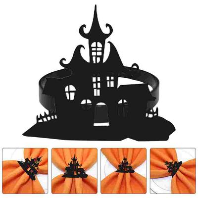 Party Decor Napkin Holder Rings Halloween Decorations Decorate Themed Buckles Reliable Metal Dinner