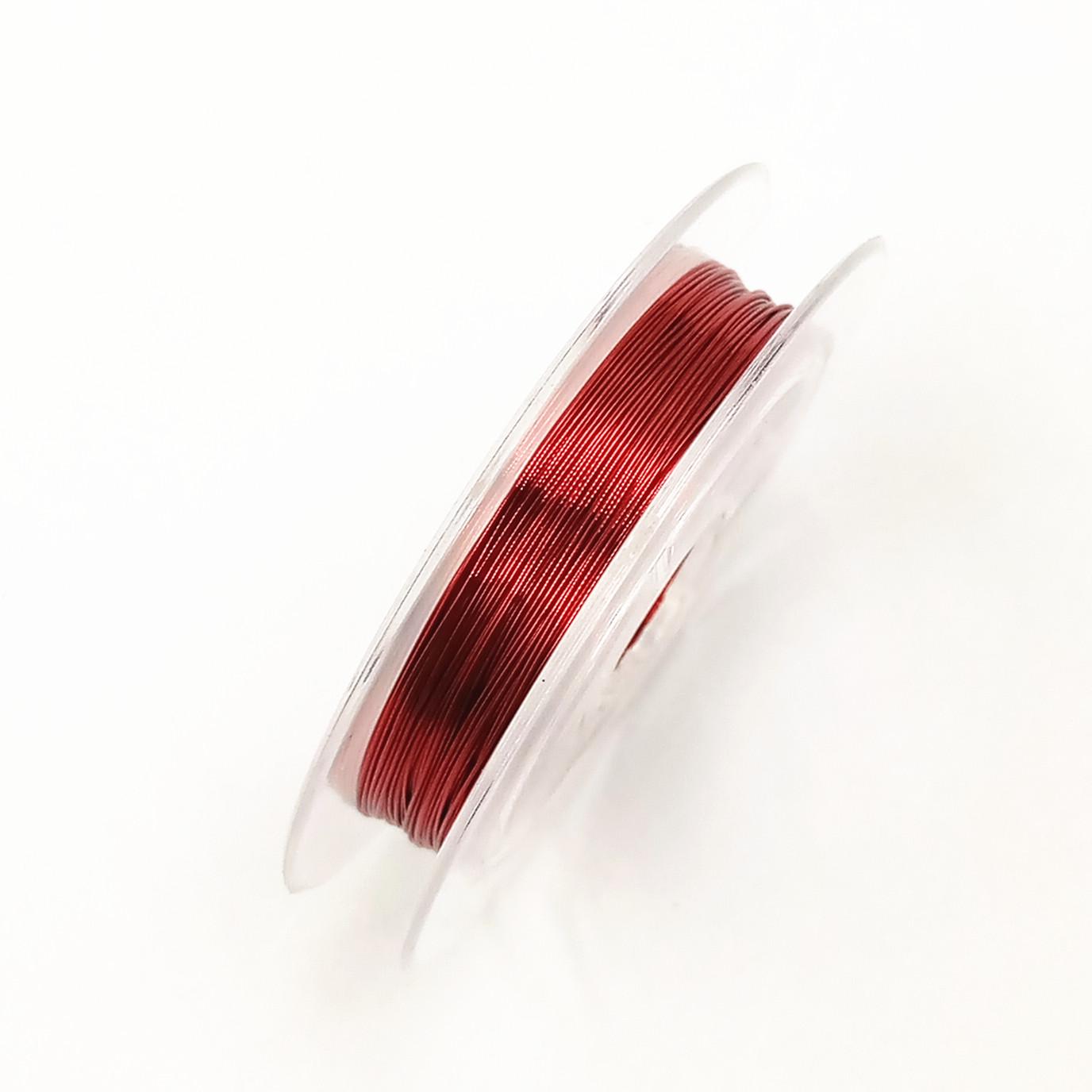 

Медная проволока для изготовления ювелирных изделий, детали для объема, бисероплетение, сделай сам, высокое качество, красивая красный