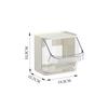 Coffee Station Organizer Tea Bag Container Desktop Organizer Stackable Storage Box With Removable Compartment For Tea Bags
