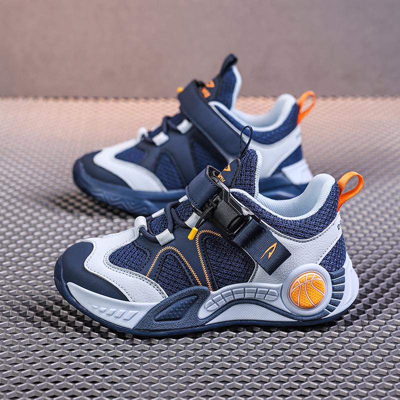 Kids Breathable Mesh Sport Sneakers Lightweight Casual Running Shoes Sizes 28-39 for School Walking Play and Daily Wear