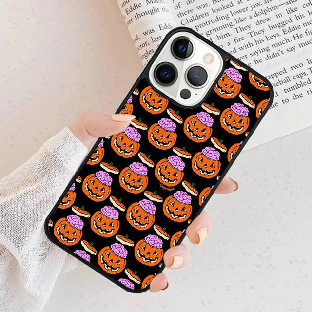 Halloween Pumpkin Horror Phone Case For iPhone 17 Air 16 pro max 15 14 plus 12 13 Soft Bumper Shell Cover coque