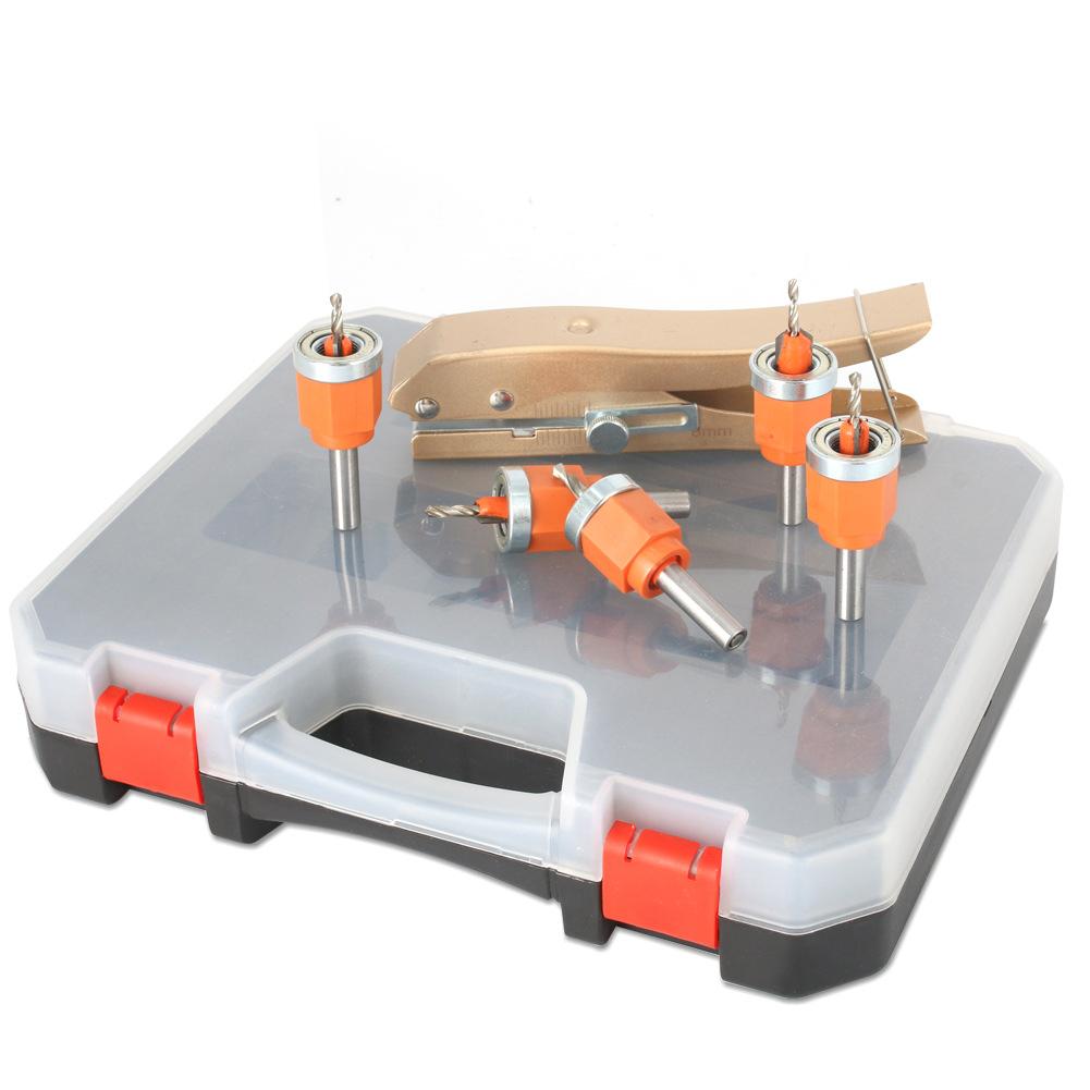 Woodworking Wood Drilling Countersink Drill Bit Hole Puncher   Depth Forstner Bit with Optional Edges Banding Punching Pliers