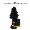 Cappello da Adulto Vintage a Tesa Larga Cappello da Guardia d'Onore Cappello da Tamburmaggiore Spettacoli