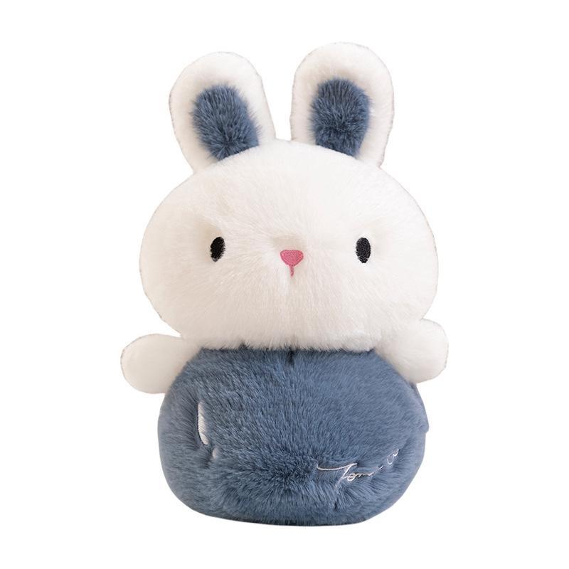 Little Rabbit Plush Toy Girl Sleeping On The Bed and Hugging Pillow Rabbit Doll Rag Doll White Rabbit Doll Gift