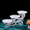 European Dessert Table Fruit Tray 3 Layer Cake Stand Rack Wedding Party Candy Display Plastic Serving Holder for Banquet