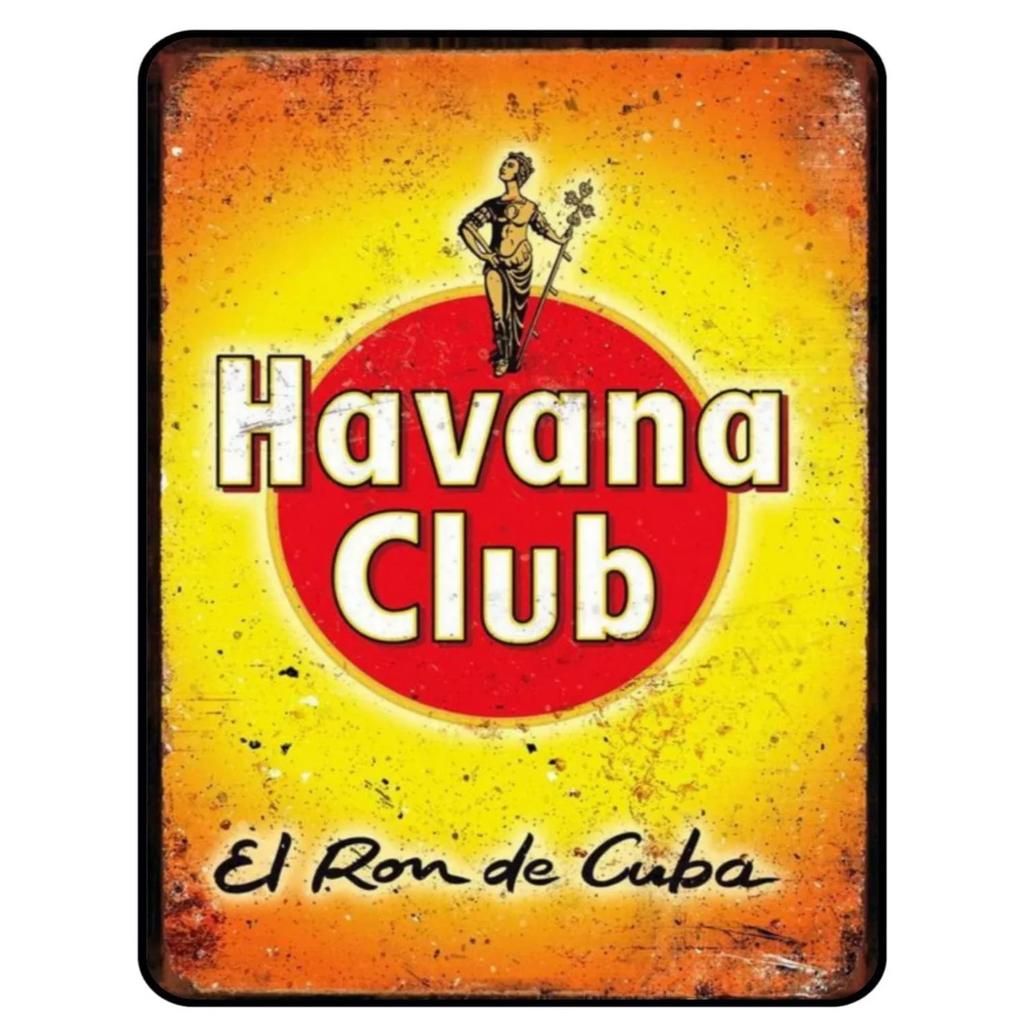 Havana Club Metal Tin Signs Plaque Wall Decoration Vintage Art Posters Iron Painting for Man Cave Home Cafe Garden Club Bar Pub