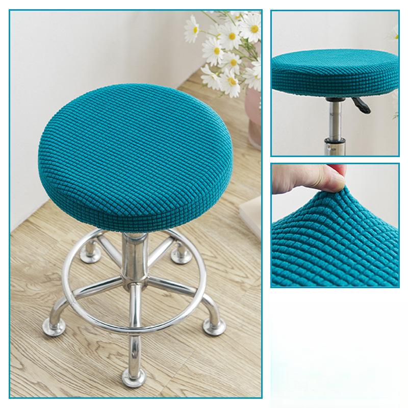 1PC Elastic Removable Soft Anti-dirty Washable Home Decor Round Chair Cover Seat Covers