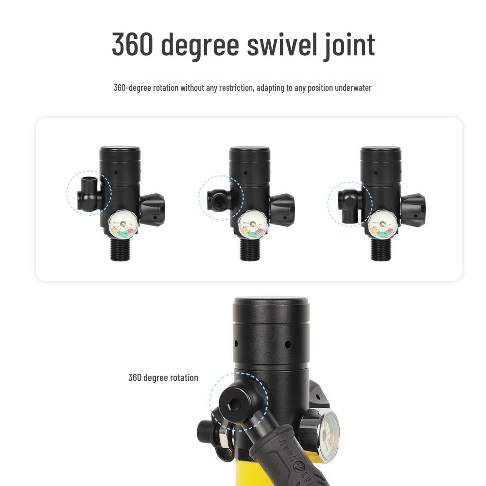 DIDEEP X4000Pro 1L Portable Underwater Diving Oxygen Cylinder