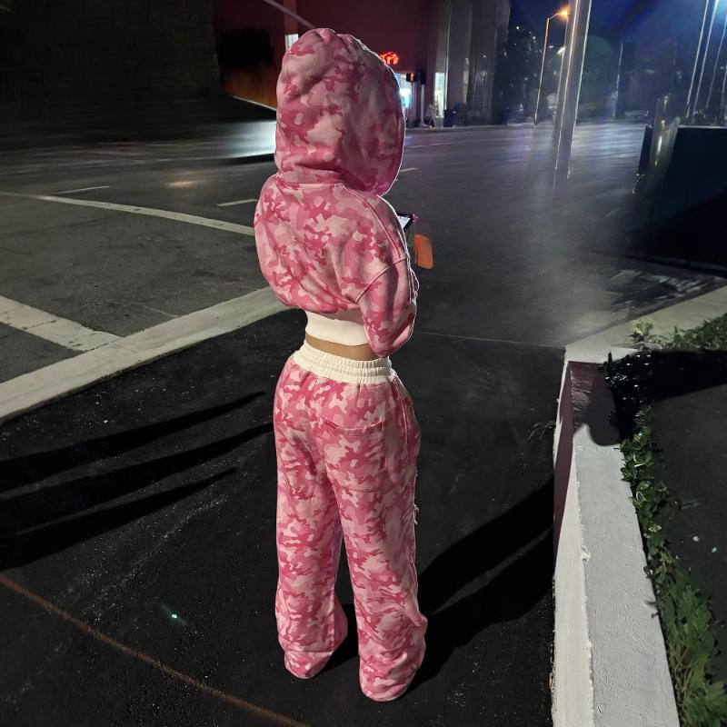 Y2K Hip Hop Street Zeštíhlující Krátká Mikina s Kapucí