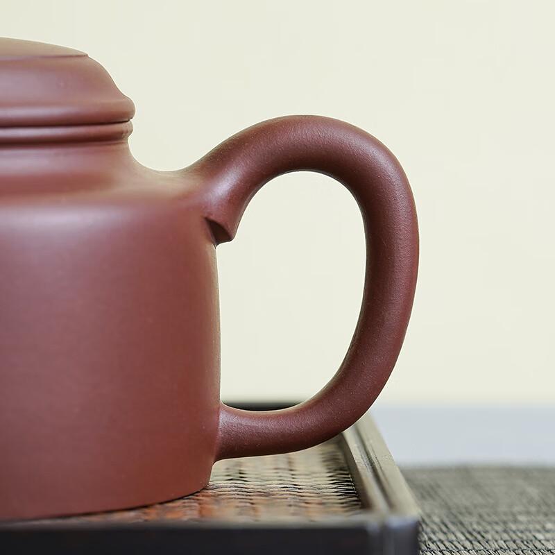 Yixing Zisha Teapot, Handmade Tea Pot [Original Ore Purple Clay], Brewing Tea Set, Dezhong Pot 238ml Gift Box Set