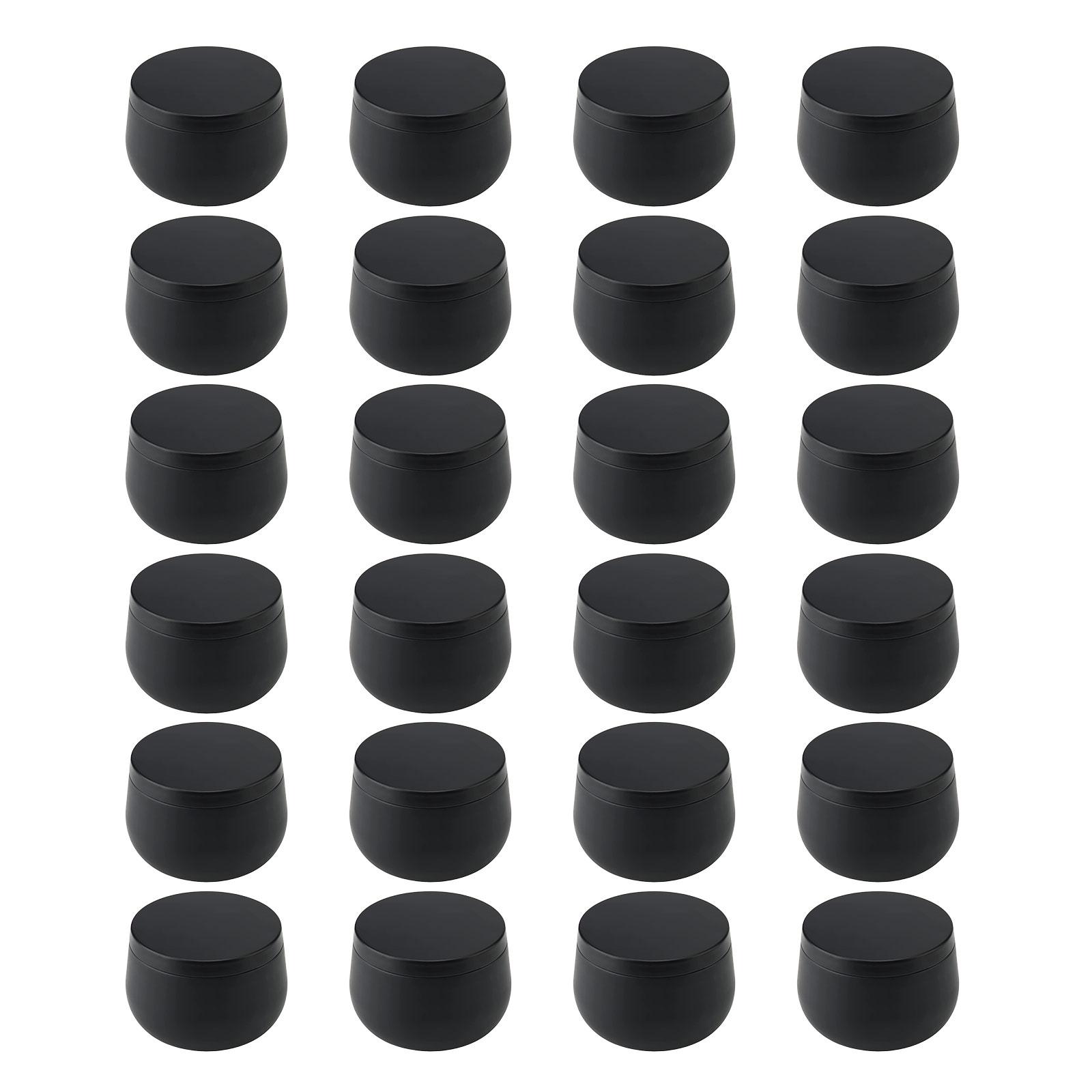 

24 штуки декоративных банок для свечей с крышками, пустые контейнеры для хранения для изготовления свечей, жестяные банки для свечей для подарков и домашнего декора