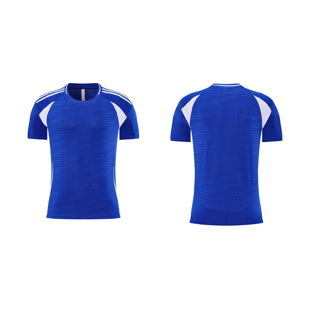 New Football Jersey, Men's Game Training Jersey Set, Children's and Adults' Sports Quick-drying Single-piece Short-sleeved Jersey Customization