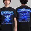 The Offspring Neon Skeleton Print Tee Classic Punk Rock Band Streetwear Casual Unisex Top for Fans
