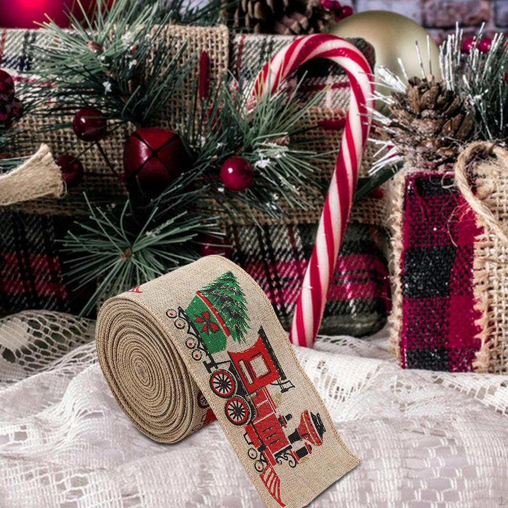 Christmas Ribbon DIY Fashion Present Wrapping Multipurpose Xmas for