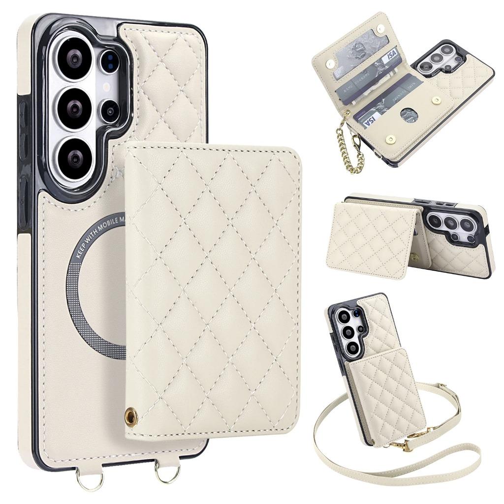 For MagSafe Magnetic Detachable Wallet Crossbody Phone Case For Samsung Galaxy S26 Ultra S25 Edge S24 S23 FE S22 Plus A57 A37