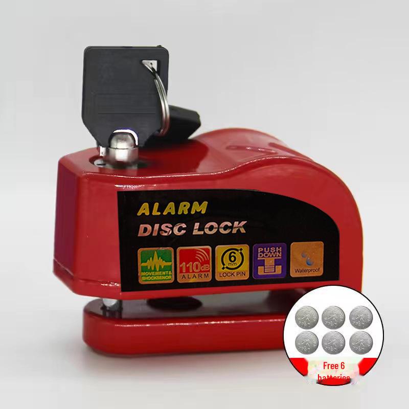 Anti-Theft Disc Brake Lock with Alarm for Mountain Bikes, Motorcycles, and E-Bikes