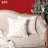 1PC 18 x 18 in Christmas Tree Pillow Cover with Hairball Comfortable Xmas Tree Pillowcase Soft Square Throw Pillow Cover