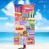 Fashion Art Salted Fish Retro Splicing Plaid Soft Beach Towels Trip Towel Swim Summer Holiday Vacation Bathing Pool Camp Gift