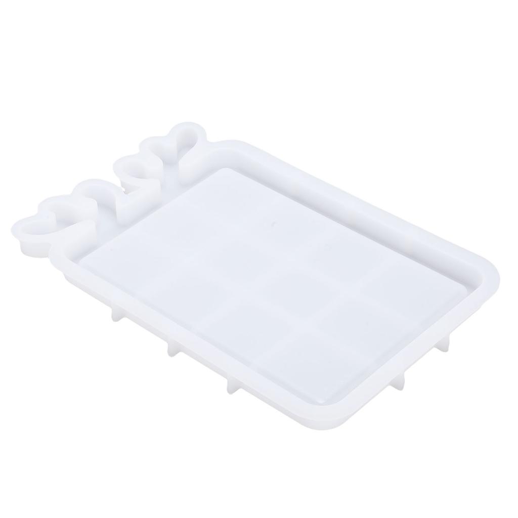 Tray Mold Xmas Themed Deer Antler Shaped Silicone Rectangular Serving Platter Mold for Craft