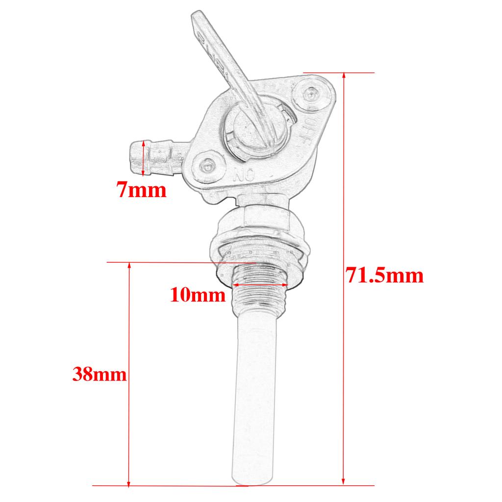 10MM Fuel Petrol Tank Switch Petcock Valve Tap For CRF50 XR50 Off Road Motorcycle Dirt Pit Bike 50-150cc
