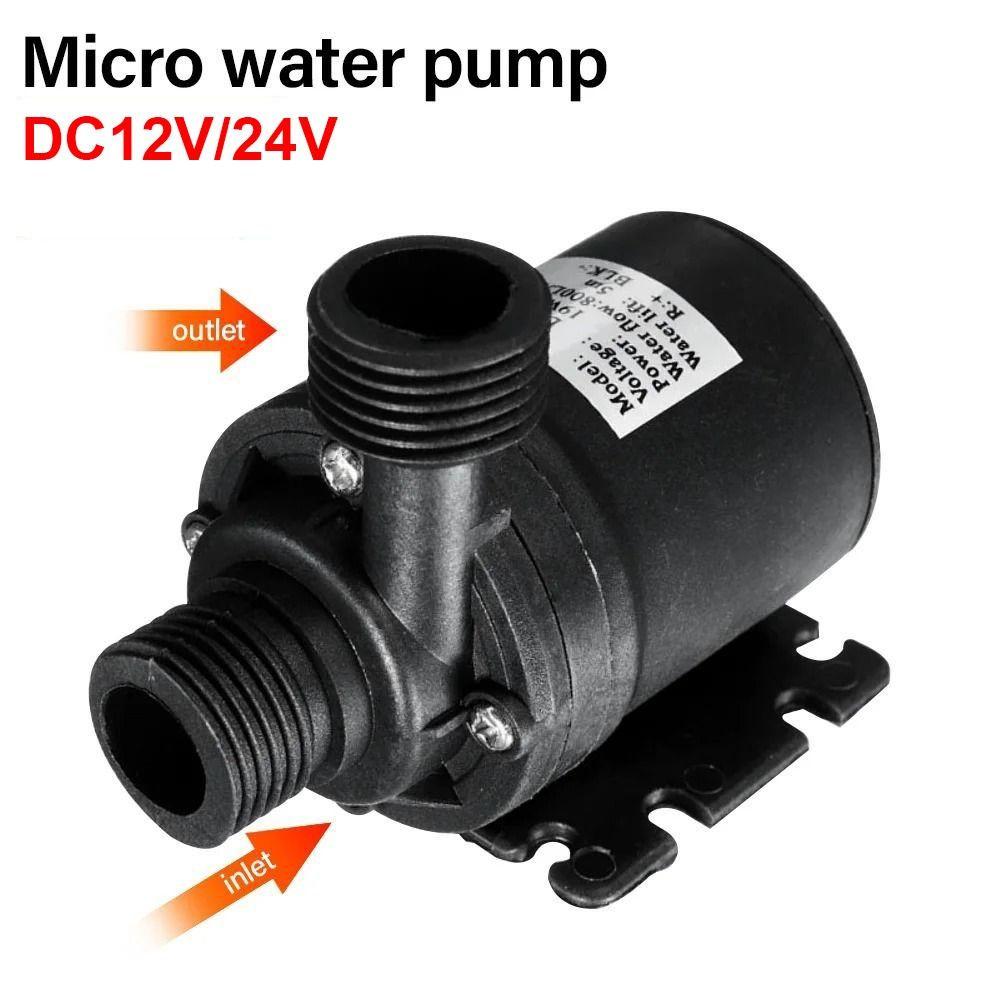 800L/H Micro Submersible Pump DC12V/24V Water Pool Pump Portable Centrifugal Pump  Heater