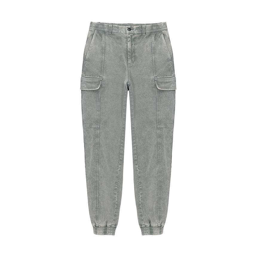 nau Garment-Dyed Corduroy Jogger Pants Light Gray