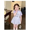 Children's Swimsuit Girls' Jumpsuit Style Polyester Cartoon Cute Swimsuit for Children Beach Vacation Swimsuit