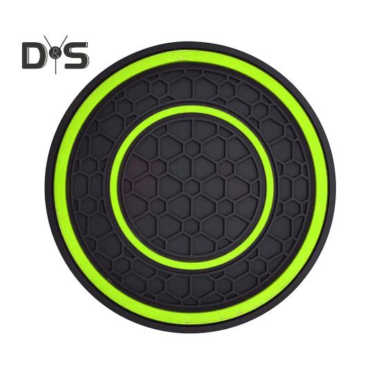 2 bucăți suport de pahare pentru mașină, rezistent la căldură, design anti-alunecare, model de caneluri, rezistent la apă, suport universal pentru pahare, accesorii de interior auto